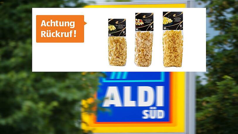 ALDI SÜD ruft drei Nudelsorten zurück.