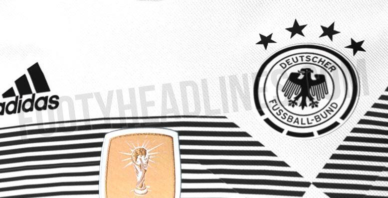 Klassisch in Schwarz-Weiß: Das mögliche Heim-Trikot der DFB-Elf bei der WM 2018.