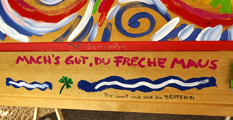 "Mach's gut, du freche Maus.", "Ihr wart und seid die Besten."
