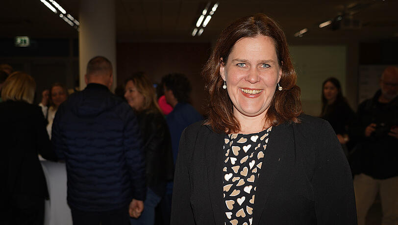 Die Dritte B&uuml;rgermeisterin Verena Dietl (SPD) am Wahlabend im KVR.
