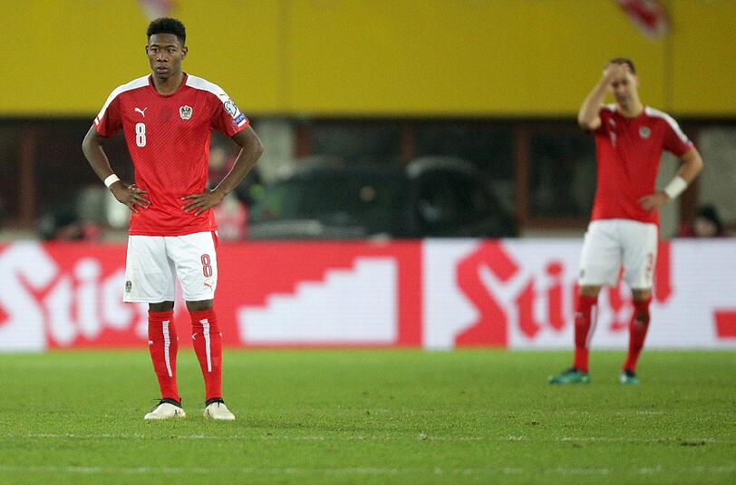 Ösi-Kapitän David Alaba ist ratlos.