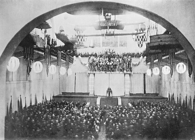 Oskar von Miller bei der Eröffnung des Deutschen Museums 1925.