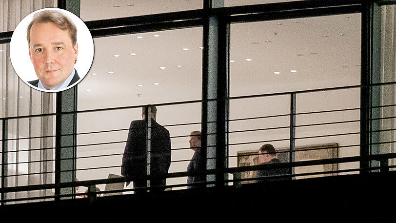 Markus Söder, Ministerpräsident von Bayern und CSU-Parteivorsitzender, Bundeskanzlerin Angela Merkel (CDU), und Jens Spahn (CDU), Bundesgesundheitsminister, beim Koalitionsausschuss im Bundeskanzleramt.
