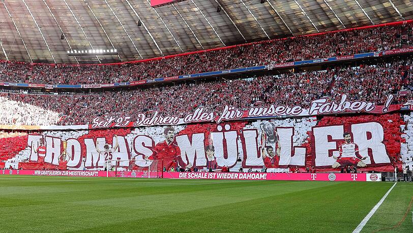 Bekam in seinem letzten Spiel in der Allianz Arena eine Choreo: Thomas Müller. Bekam in seinem letzten Spiel in der Allianz Arena eine Choreo: Thomas Müller.