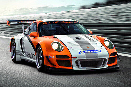 Renn-Hybrid: Im Porsche 911 GT3 R rotiert als Zusatz-Kraftspender eine Schwungscheibe