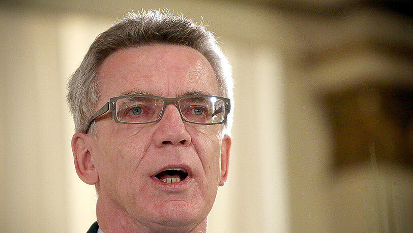 Der deutsche Innenminister Thomas de Maiziere. Der deutsche Innenminister Thomas de Maiziere.