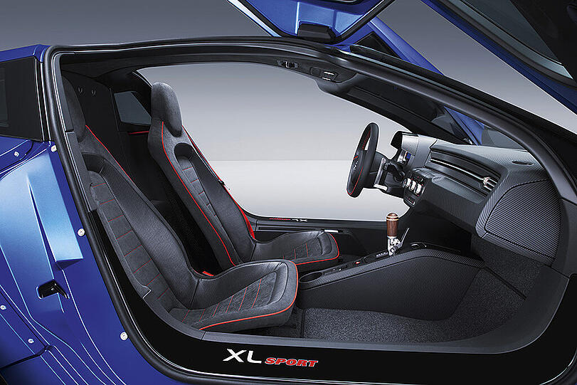 Schnittig, flach, schnell: Die VW-Studie XL Sport debütiert in Paris.