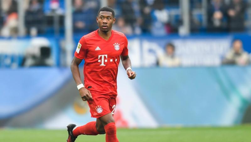 Münchens David Alaba in Aktion.