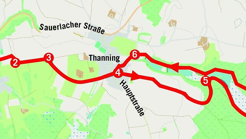 Rundtour um den Thanninger Weiher. Rundtour um den Thanninger Weiher.
