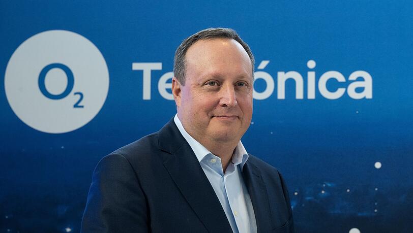 O2-Chef Markus Haas in der Zentrale des Telekommunikationsanbieter in München.