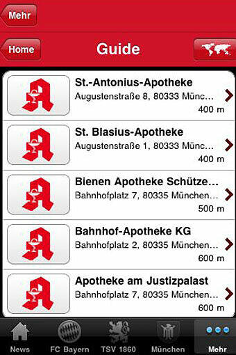 Egal, ob Sie die nächste Apotheke suchen...