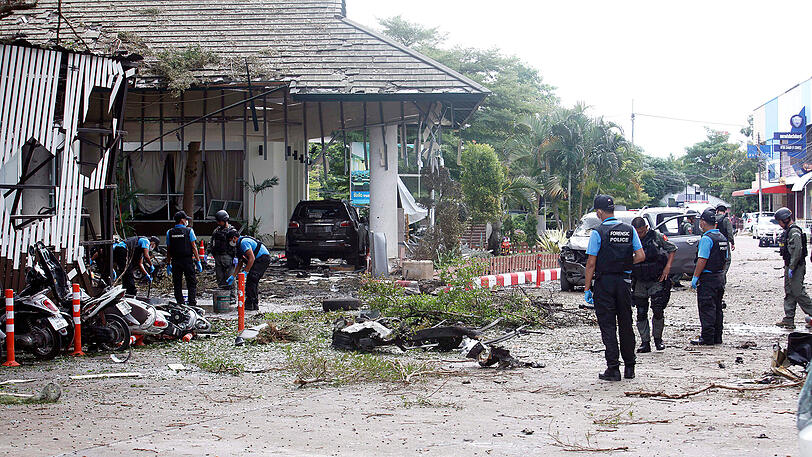 Ein Bild vom August 2016: Damals explodierte eine Autobombe im thailändischen Pattani. Eine Frau starb - etliche Menschen wurden verletzt. (Archivbild)