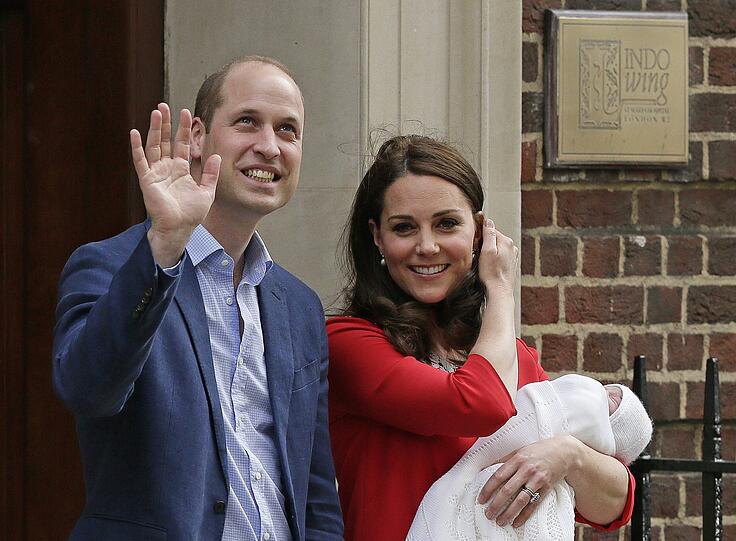 Sohn von Kate und William: Die ersten öffentlichen Fotos des kleinen Prinzen.
