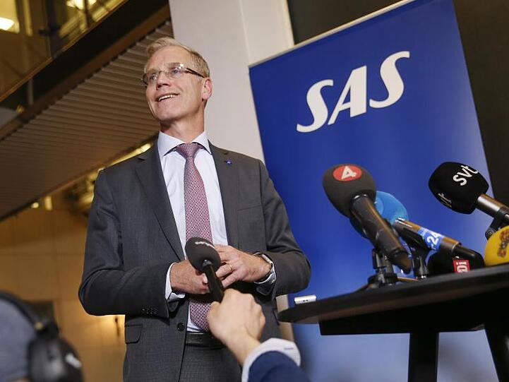 SAS-Chef Rickard Gustafson zeigt sich nach der Einigung erleichtert.