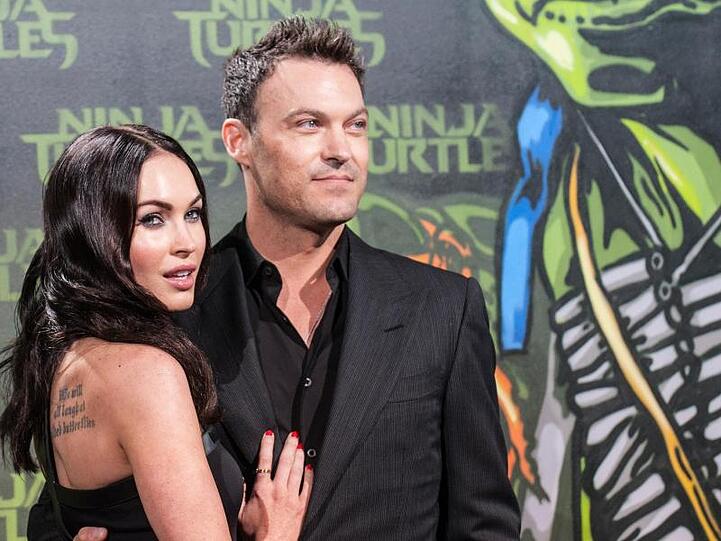 Megan Fox und Brian Austin Green 2014 bei der Deutschlandpremiere des Films "Teenage Mutant Ninja Turtles".