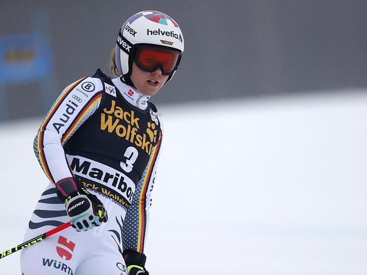 Viktoria Rebensburg verpatzte den Riesenslalom in Maribor.