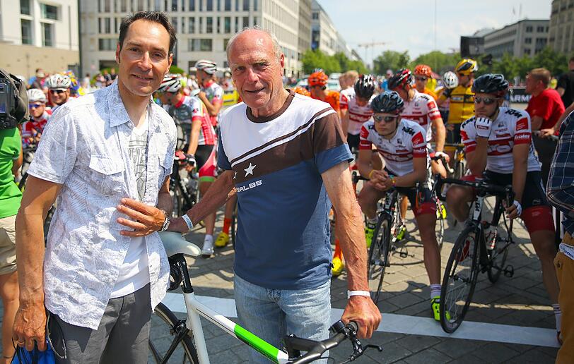 Rudi Altig (r.) mit Erik Zabel.