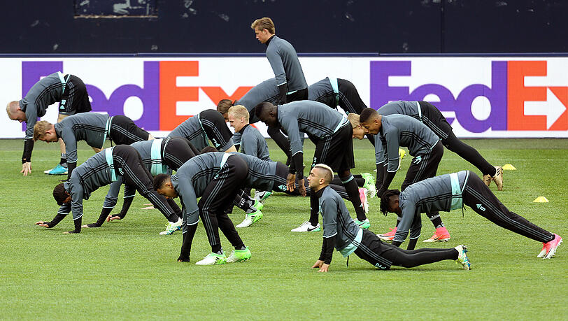 Abschlusstraining vor dem Europa-League-Aus? Abschlusstraining vor dem Europa-League-Aus?