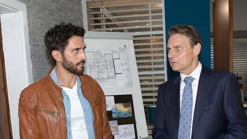 "GZSZ": Tobias ( l.) offenbart Gerner, dass er für alles verantwortlich ist.