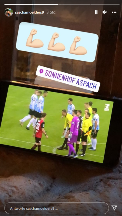 So verfolgte Sascha Mölders den Löwen-Sieg gegen Wiesbaden. So verfolgte Sascha Mölders den Löwen-Sieg gegen Wiesbaden.
