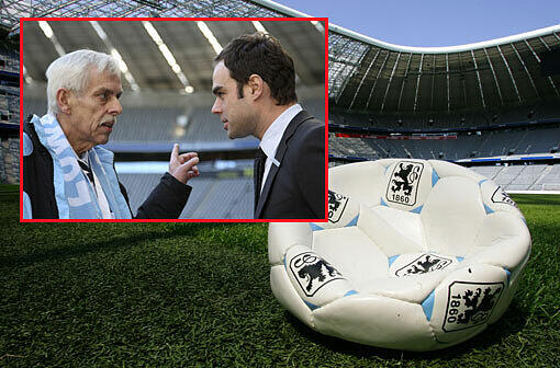 Ist die Luft bald raus beim Löwen? Am Freitag informierte der TSV 1860 die Öffentlichkeit über seine Finanzprobleme. Präsident Dieter Schneider und Geschäftsführer Robert Schäfer hoffen noch auf die Rettung.