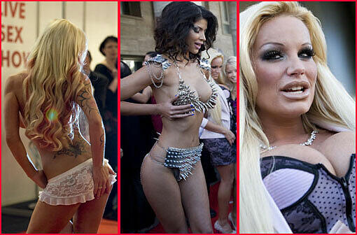 VENUS 2012 IN BERLIN: Hohe Hacken, pralle Brüste und jede Menge Porno-Stars: Die Venus in Berlin hat ihre Pforten geöffnet. Klar, dass Gina Lisa Lohfink und Micaela Schäfer nicht fehlen.