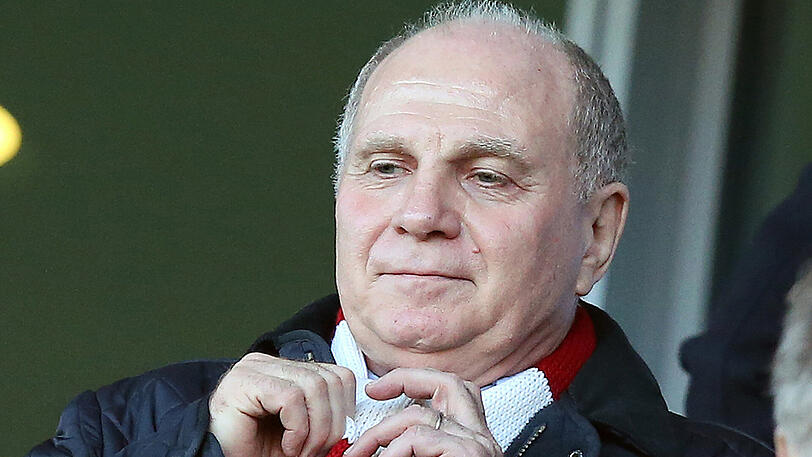 Uli Hoeneß, hier beim 2:0-Sieg der Bayern in Ingolstadt im Februar.