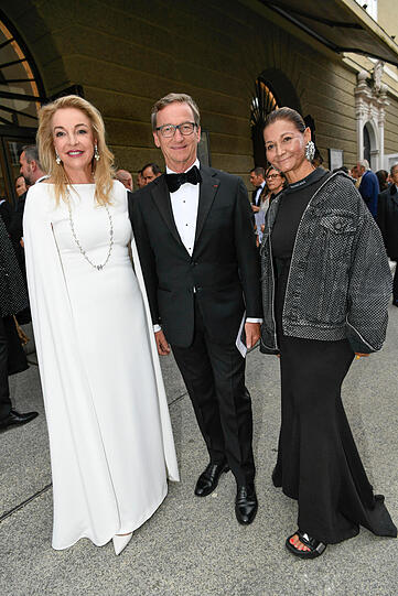 Kristina Hammer, Thaddaeus Ropac und Sylvie Fleury