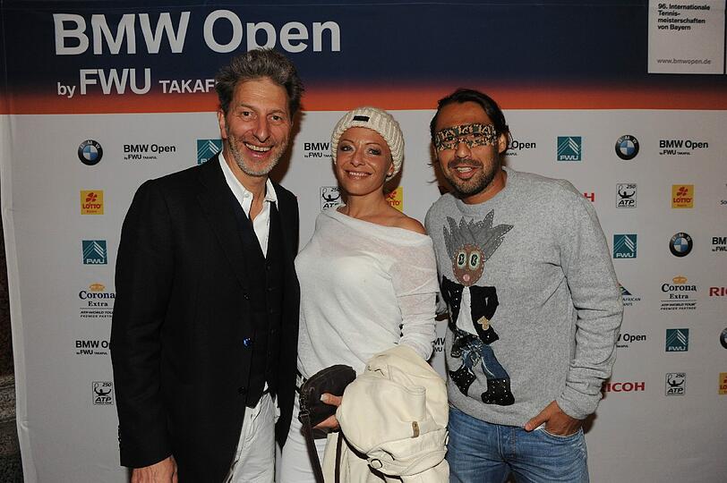 Rufus beck mit Freundin und Marcos Baghdatis