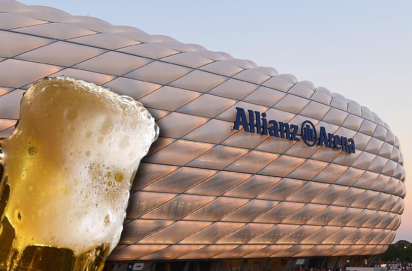 Für Verpflegung während des Spiels legen Besucher der Allianz Arena im Liga-Ranking am meisten Geld auf den Tisch.