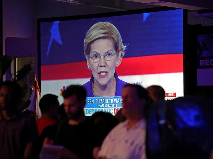 Hat sich gut geschlagen: Senatorin Elizabeth Warren hat die erste TV-Debatte der demokratischen Präsidentschaftsbewerber dominiert.