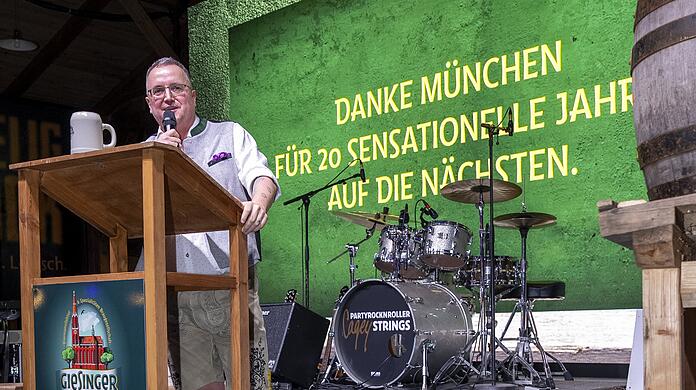 Steffen Marx startet ein B&uuml;rgerbegehren. Frage: &bdquo;Bist Du daf&uuml;r, dass die Landeshauptstadt M&uuml;nchen ab 2027 auch den Ausschank von Bier der Brauerei Giesinger Br&auml;u auf dem M&uuml;nchner Oktoberfest erlaubt?&ldquo;