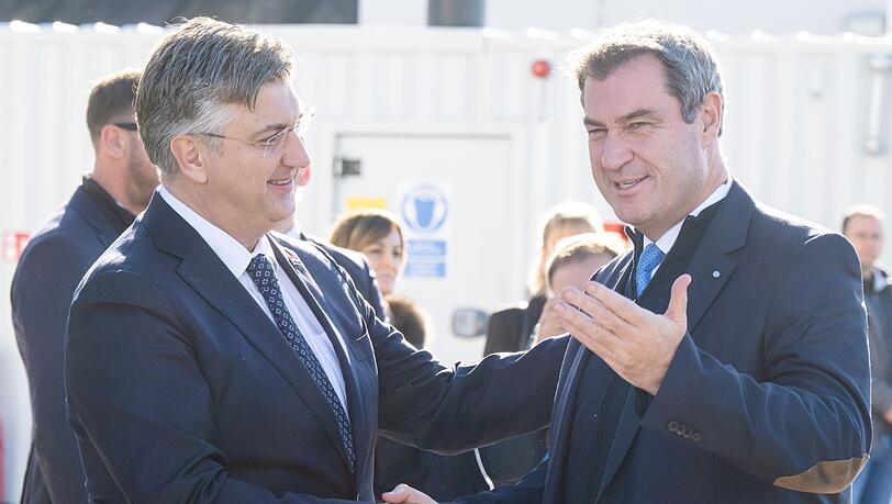 Markus Söder reist zu einem Treffen mit Kroatiens Premier nach Zagreb. (Archivbild) Markus Söder reist zu einem Treffen mit Kroatiens Premier nach Zagreb. (Archivbild)