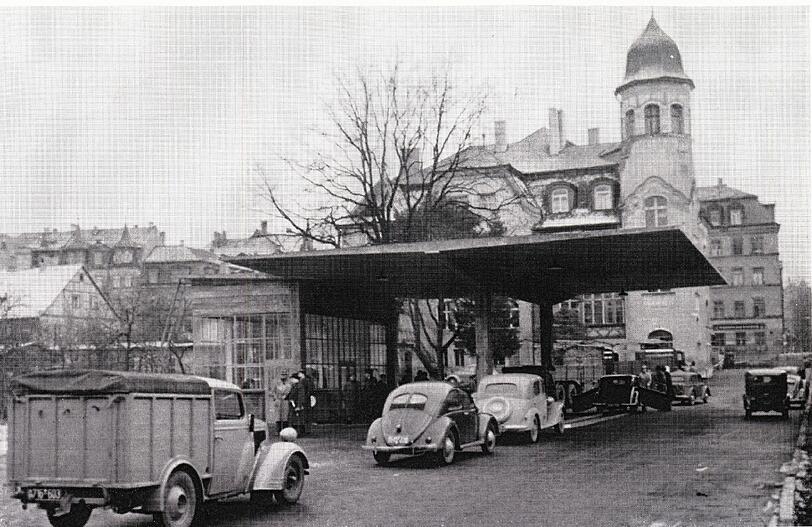 Die ehemalige Kfz-Prüfanlage des TÜV München in Nürnberg.
