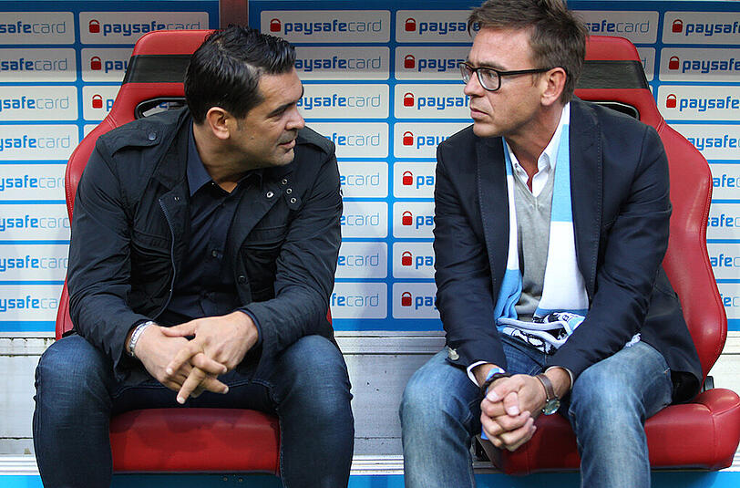 Die Löwenbosse unter sich: Gerhard Poschner und Markus Rejek.
