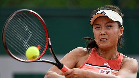 Die chinesische Tennisspielerin Peng Shuai bei den French Open 2018.