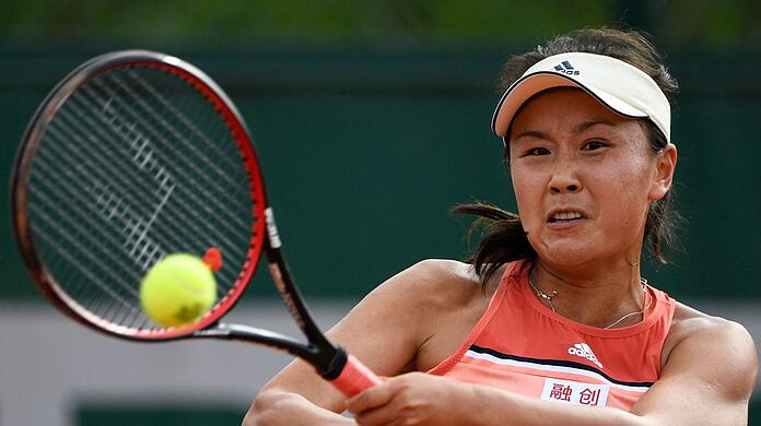 Die chinesische Tennisspielerin Peng Shuai bei den French Open 2018.