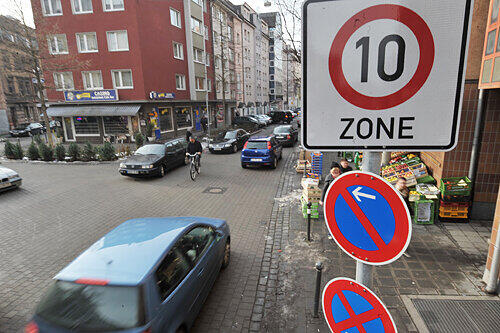 Gostenhofer Hauptstraße: In der 10er-Zone tappte der Polizei-Boss in eine Radarfalle der Stadt.