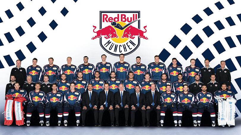 Wollen dem dritten Titel in Serie den vierten folgen lassen und damit DEL-Geschichte schreiben: Die Mannschaft des EHC Red Bull München.