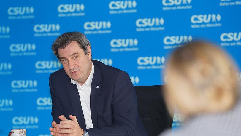 "Es ist für alle keine leichte Zeit", sagt Markus Söder und warnt: Gerade Politiker sollten jetzt nicht die Nerven verlieren.