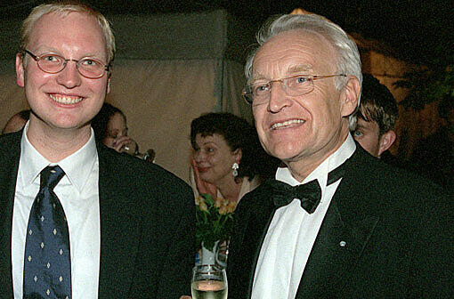 Dominic Stoiber (l.) neben seinem Vater, dem ehemaligen Ministerpräsidenten Edmund Stoiber.
