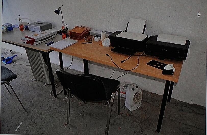 In dieser angemieteten Garage werkelten die Fälscher vor sich hin.