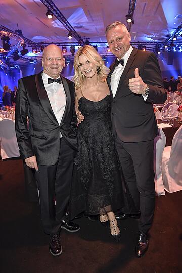 Joachim Hunold, Stefan Bloecher mit Frau Stephanie Haupt