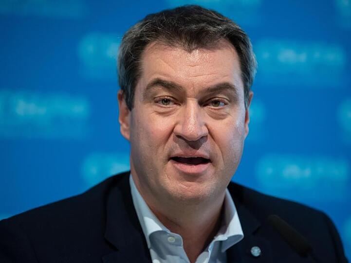 Bayerns-Ministerpräsident Markus Söder nach einer CSU-Vorstandssitzung in München.