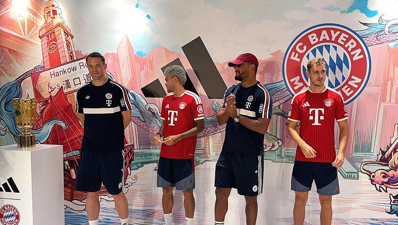 Bayern-Stars auf einem Sponsoren-Termin. Bayern-Stars auf einem Sponsoren-Termin.