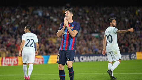 Robert Lewandowski erzielte gegen Inter einen Doppelpack – und sicherte Barcelona damit zumindest die Chance aufs Weiterkommen.