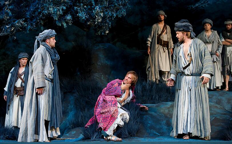 Szenen aus "Joseph und seine Brüder" in Oberammergau.