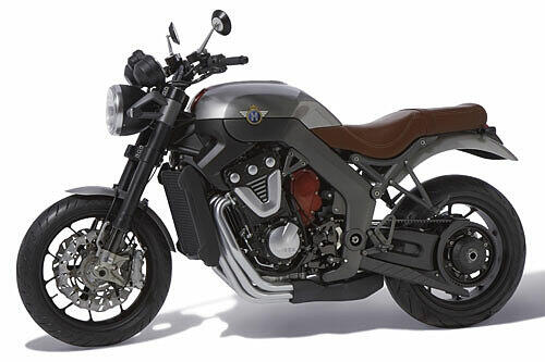 Das undatierte Werksfoto zeigt das neu entworfene Motorrad der Marke Horex.