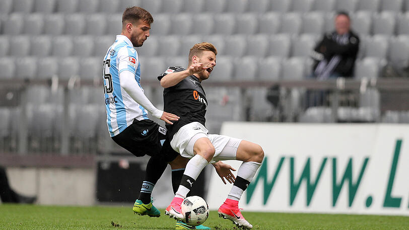Löwen-Verteidiger Marin Pongracic (l.) weckt Interesse das von anderen Klubs - unter anderem auch aus der 1. Bundesliga.