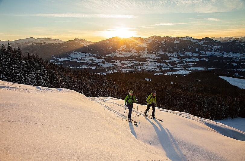 Vor der Arbeit morgens ein kleiner Skitrip.